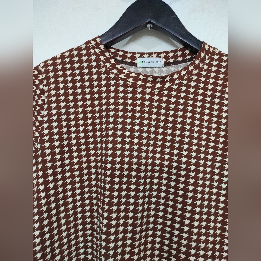 Brown 3/4th Sleeve top 🤎 - Picture 1 of 15